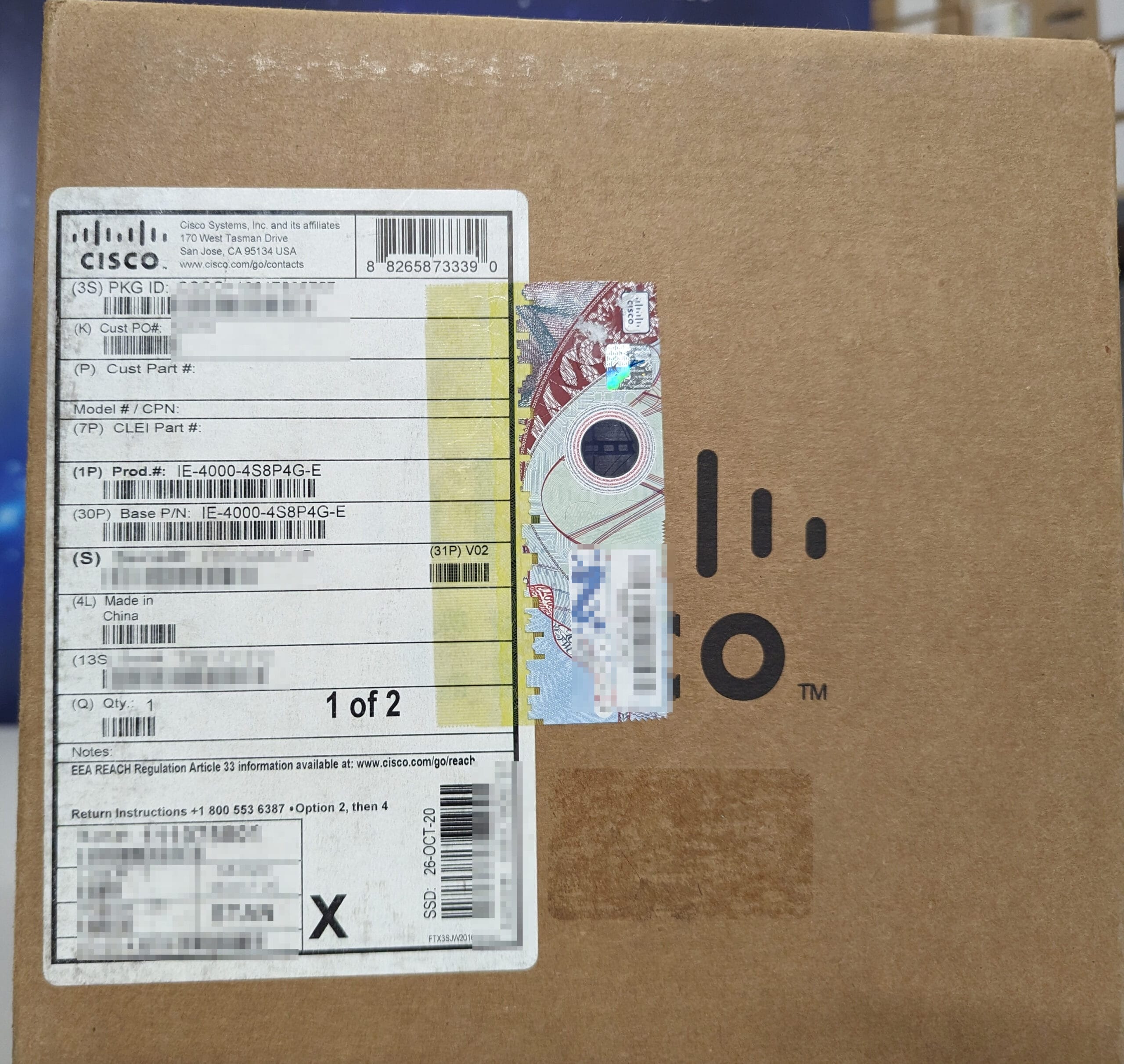 IE-4000-4S8P4G-E close up