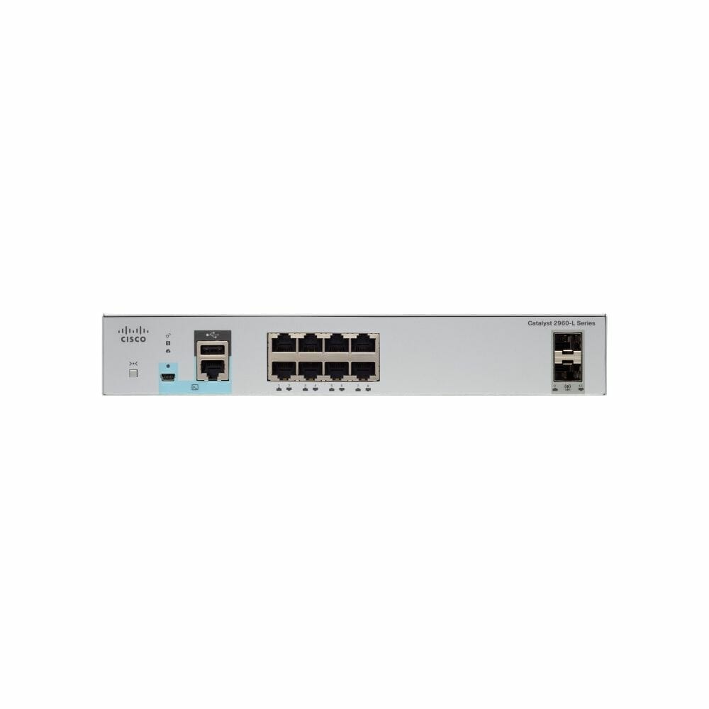Cisco WS-C2960L-8TS-LL Managed Switch - 8 Port + 2 SFP Uplink