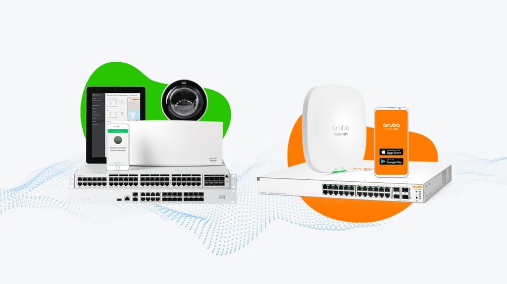 WiFi 6 Cisco Meraki MR46 vs. HPE Aruba 550 Series