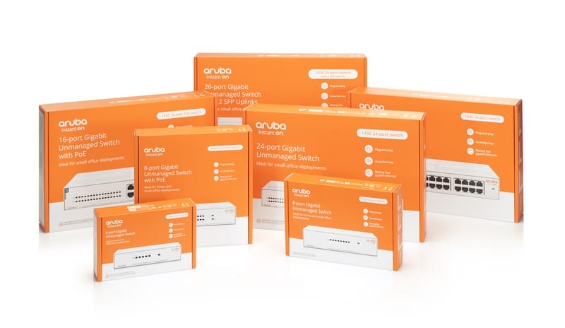 Aruba Instant On SMB 1430 Switch Series Packaging